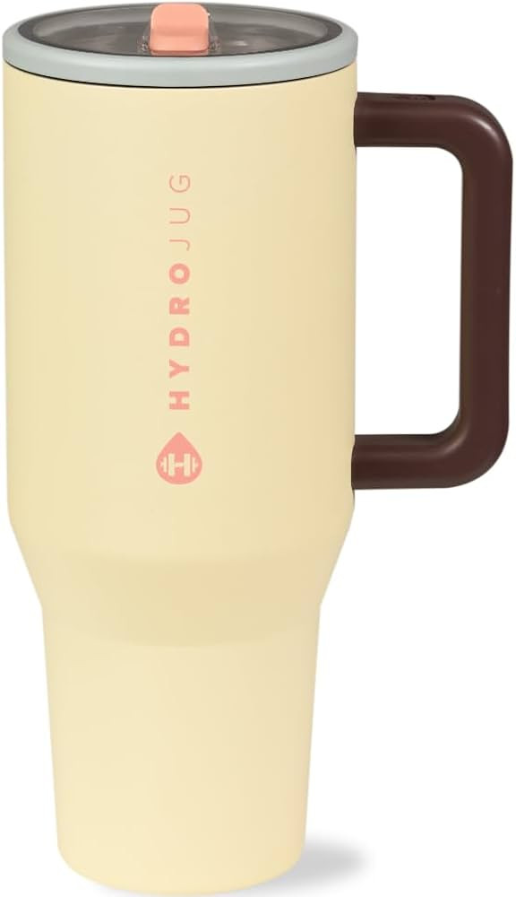 HydroJug Traveler - 40 oz Water Bottle with Handle & Flip Straw - Fits in Cup Holder, Leak Resist... | Amazon (US)