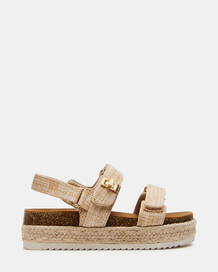 Kids' BIGMONA Raffia | Girls' Platform Sandals | Steve Madden (US)