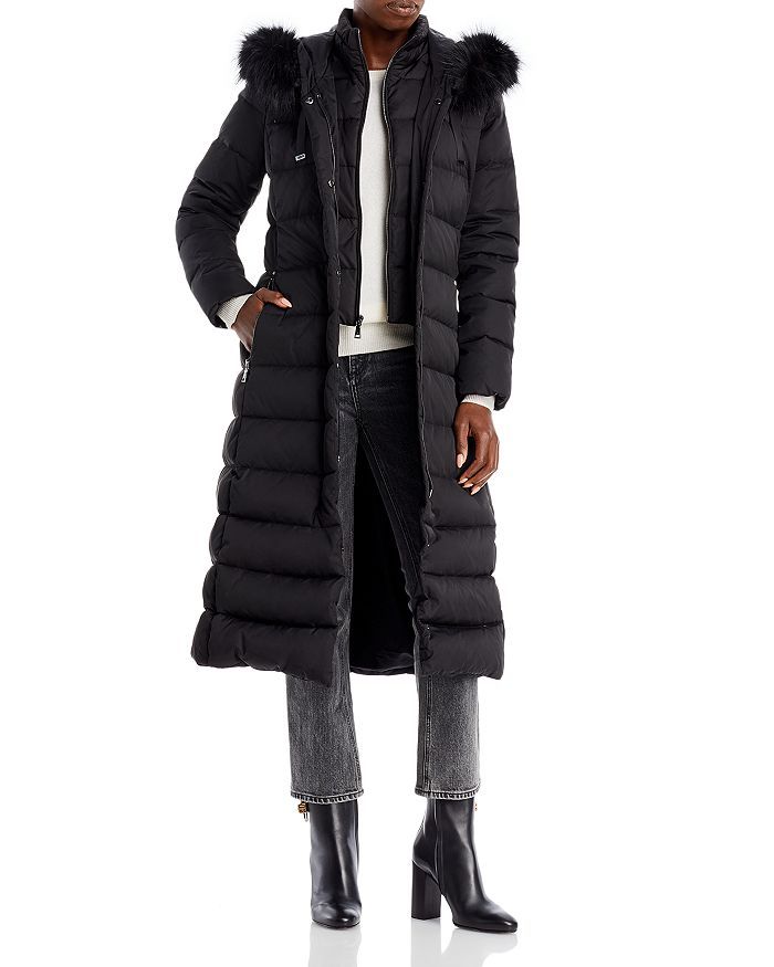 Nelly Faux Fur Trim Hooded Puffer Coat | Bloomingdale's (US)