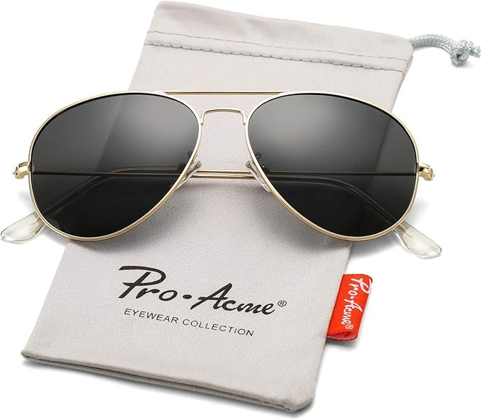 Pro Acme Classic Polarized Aviator Sunglasses for Men and Women UV400 Protection | Amazon (US)
