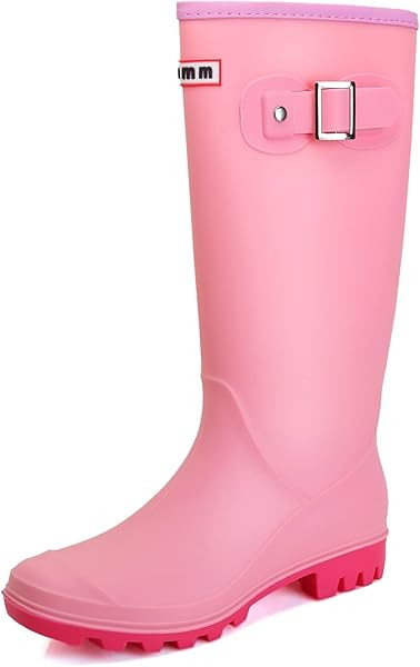 Amazon.com | Lezzglt Rain Boots for Women, Waterproof Knee-high Rubber Boots, Comfortable Lightwe... | Amazon (US)