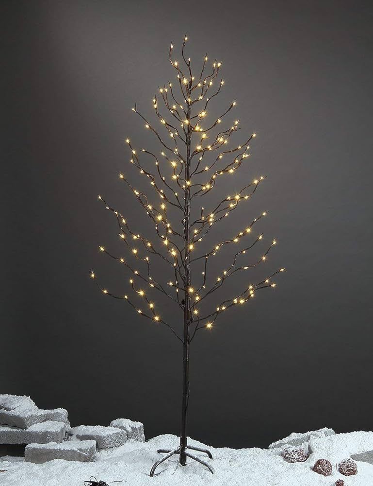 LIGHTSHARE 5FT 200L Lighted Star Light,Warm White, Brown Branch Decoration Light,Home/Festival/Pa... | Amazon (US)