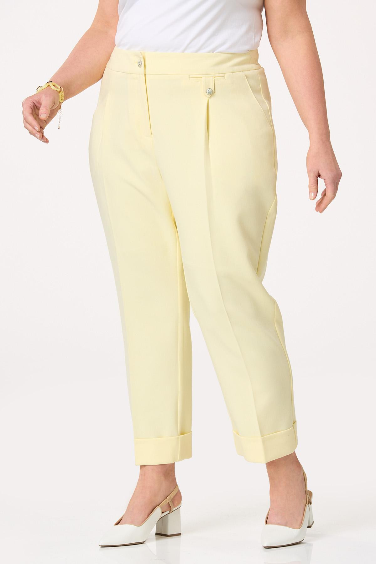 Plus Size Cuffed Ankle Pants | Cato Fashions