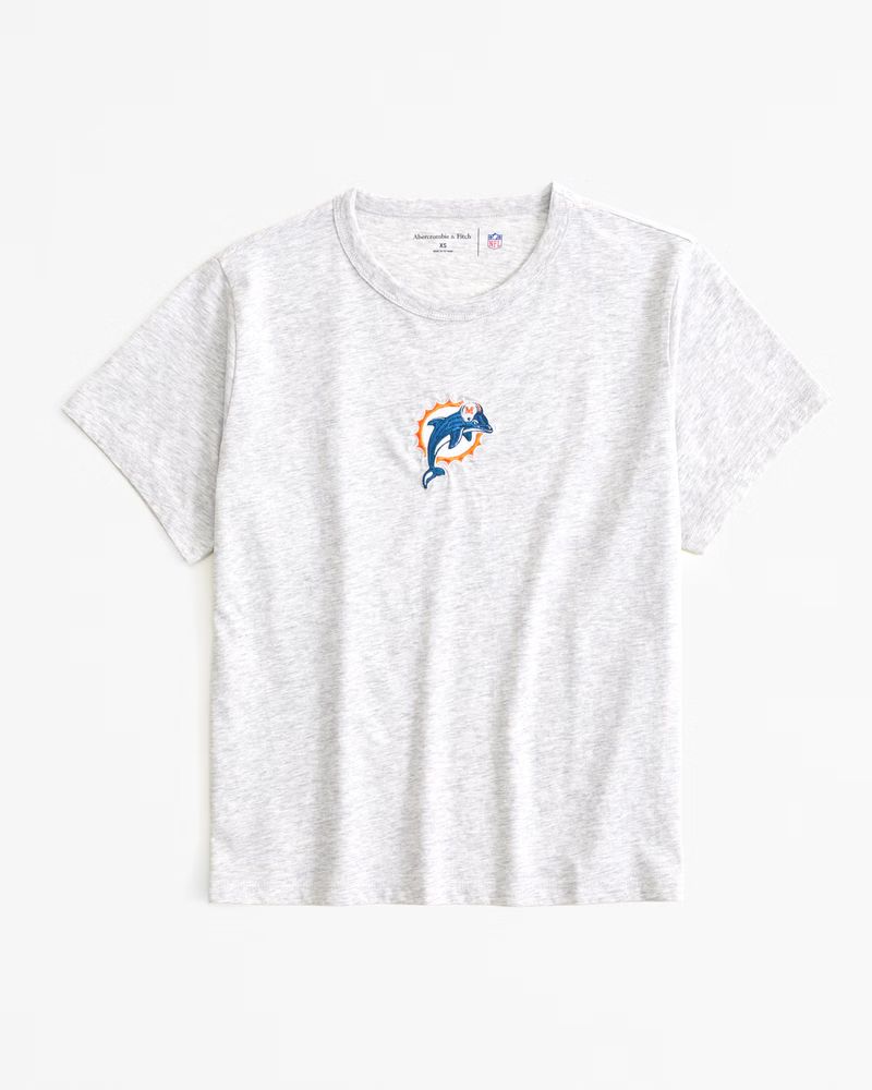 Short-Sleeve Miami Dolphins Graphic Skimming Tee | Abercrombie & Fitch (US)