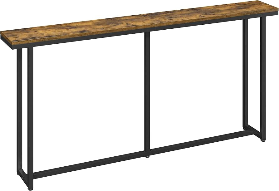Yaheetech Schmaler Konsolentisch 160x 20x 81 cm, Langer Flurtisch aus Holz | Amazon (DE)