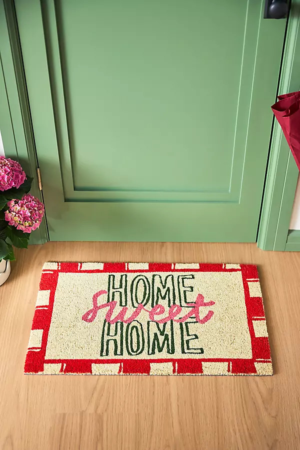 Jordan Nickson Home Sweet Home Printed Coir Doormat | Anthropologie (US)
