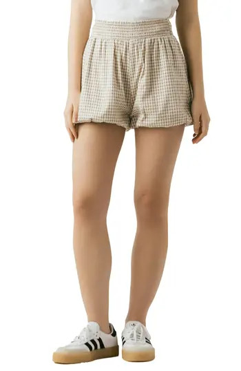 BLANKNYC Gingham Cotton Bubble Shorts in Beach Club at Nordstrom Rack, Size Small | Nordstrom Rack