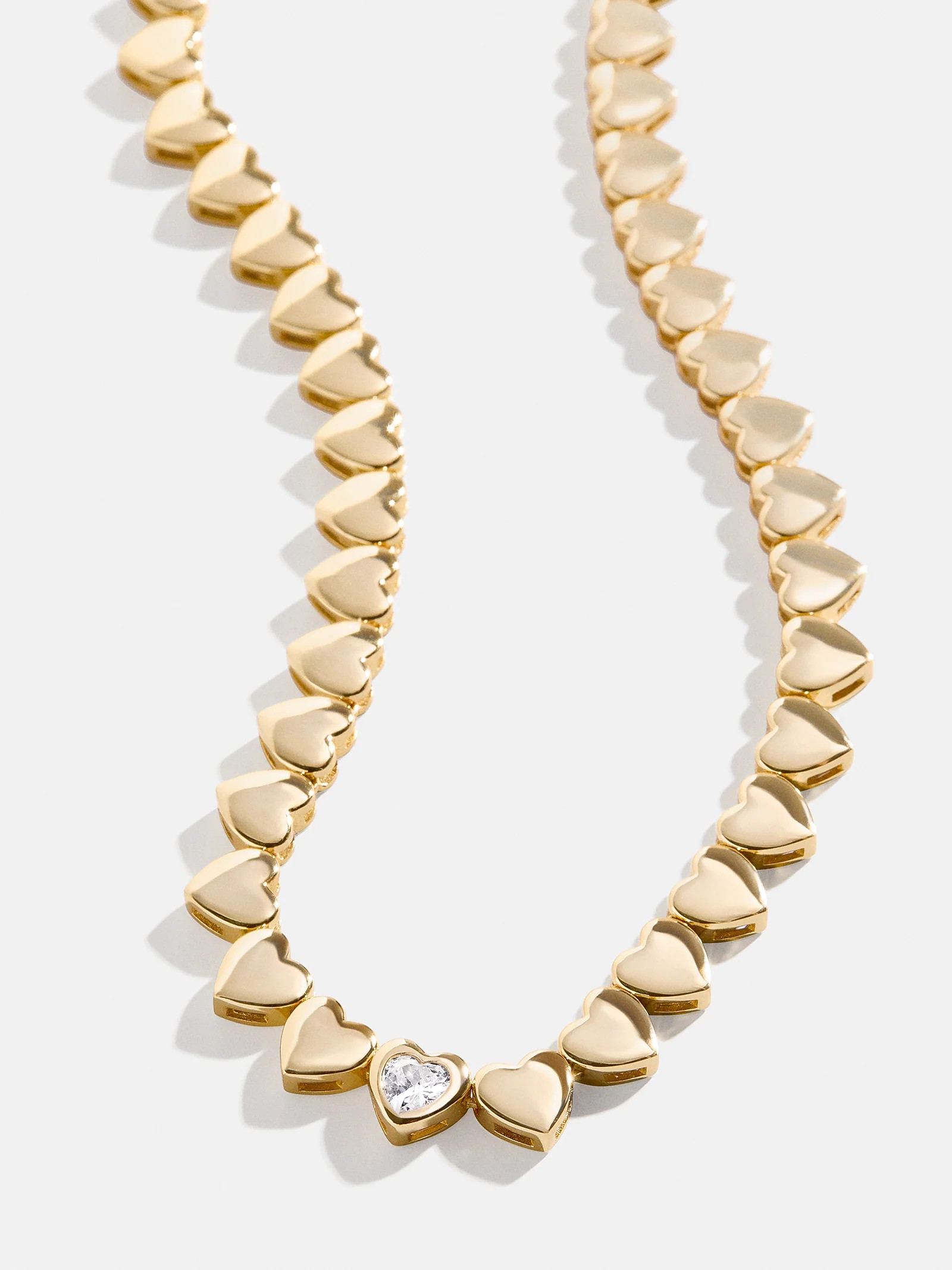 18K Gold Daphne Tennis Necklace - Gold/Pavé | BaubleBar