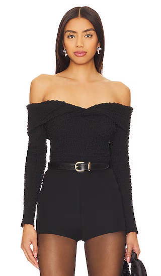 Kendy Top in Black | Revolve Clothing (Global)