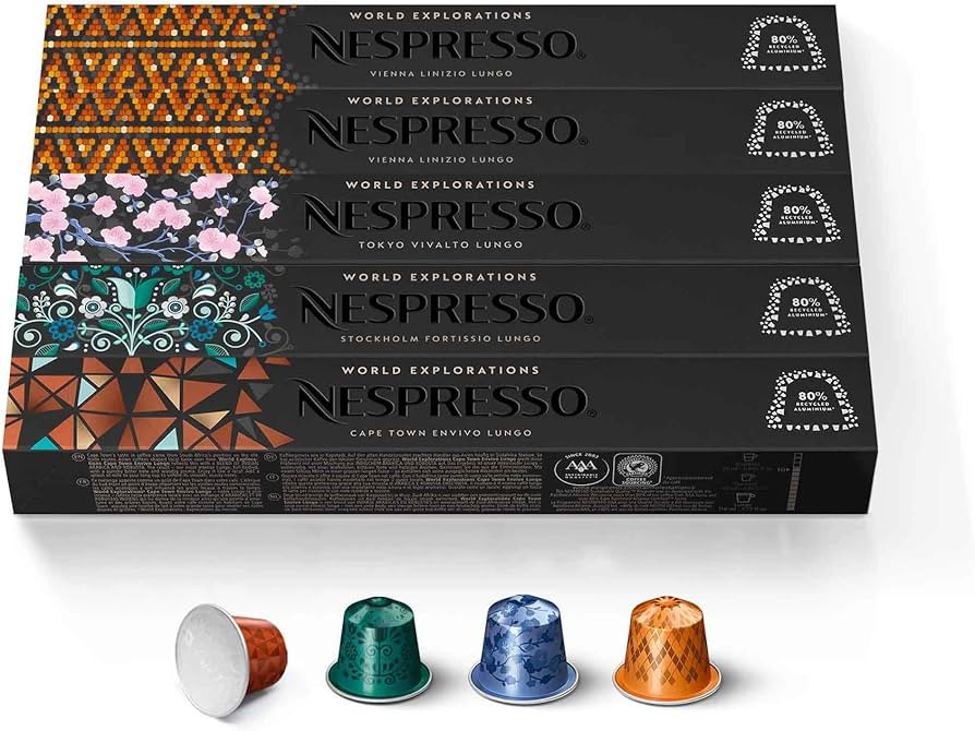 Nespresso Capsules Original Line, Morning Lungo Blends Variety Pack, Mild to Medium to Dark Roast... | Amazon (US)