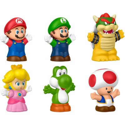 Little People Super Mario Mini Figure - 6pk | Target