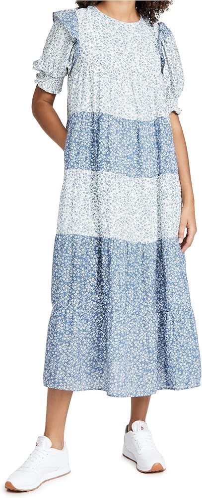 endless rose Women's Floral Tiered Midi Dress | Amazon (US)