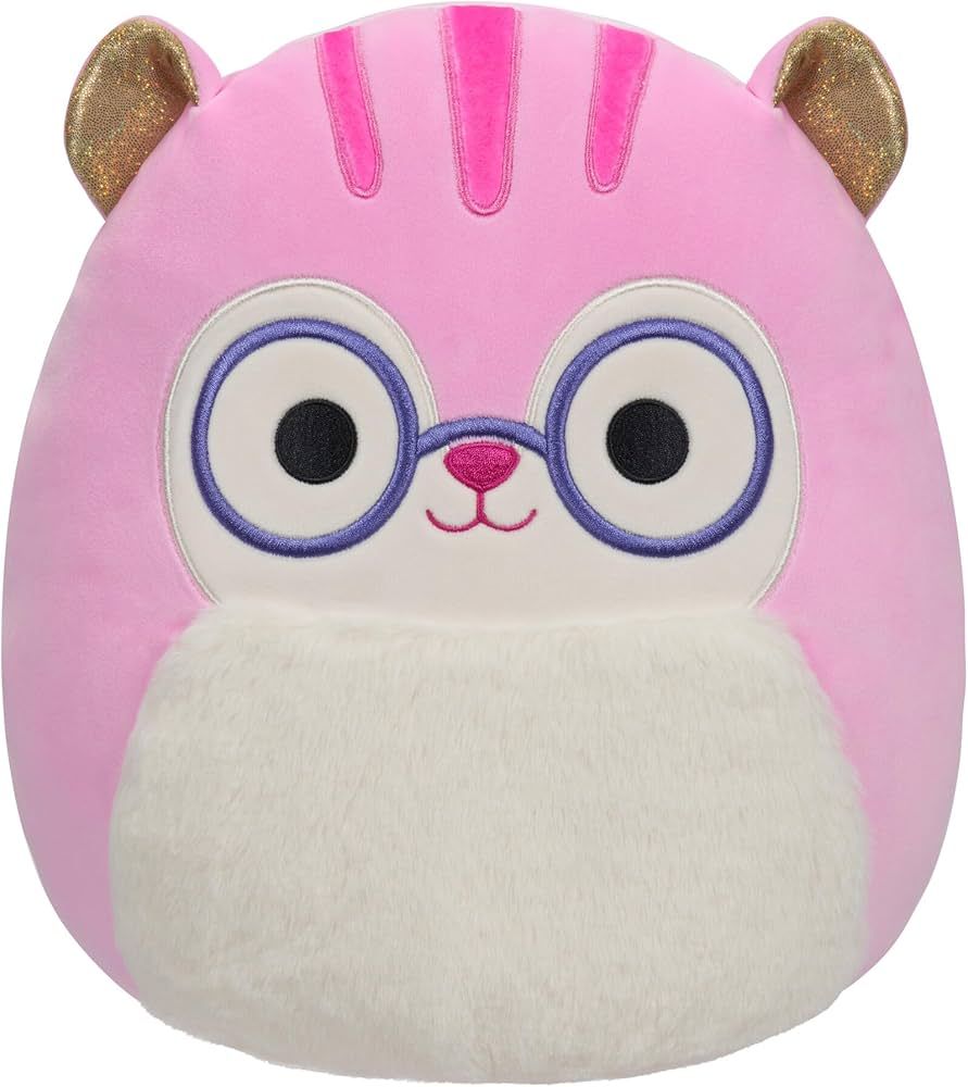 Squishmallows Original 12-Inch TJ Pink Squirrel with Glasses - Medium-Sized Ultrasoft Official Ja... | Amazon (US)