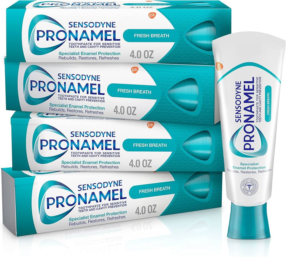 Sensodyne Pronamel Fresh Breath Enamel Toothpaste for Sensitive Teeth and Cavity Protection, Fres... | Amazon (US)