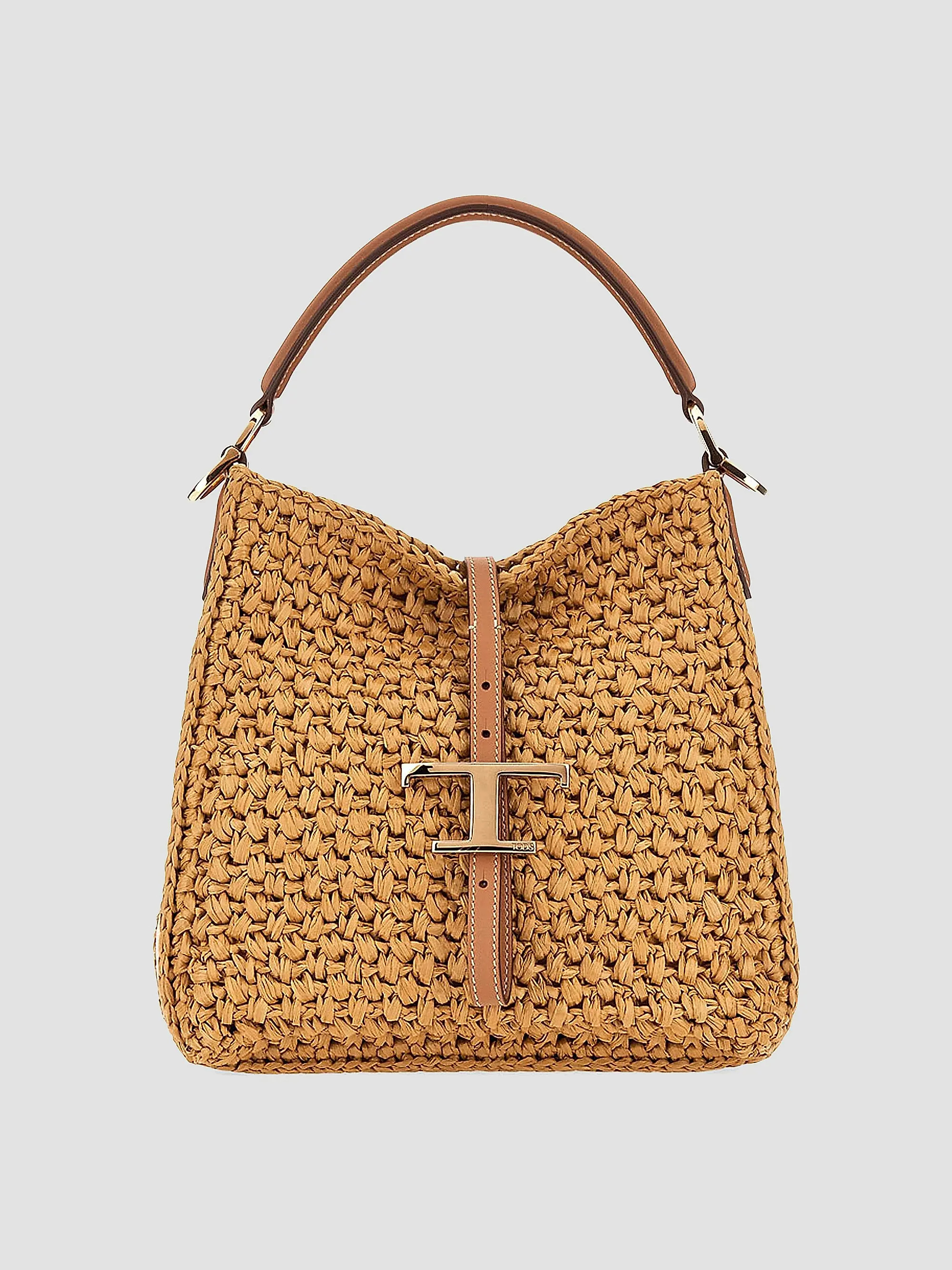 T Timeless Mini Raffia Bucket Bag | Saks Fifth Avenue