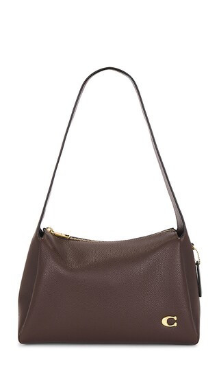 Coach Pebble Lola Shoulder Bag in Brown. | Revolve Clothing (Global)