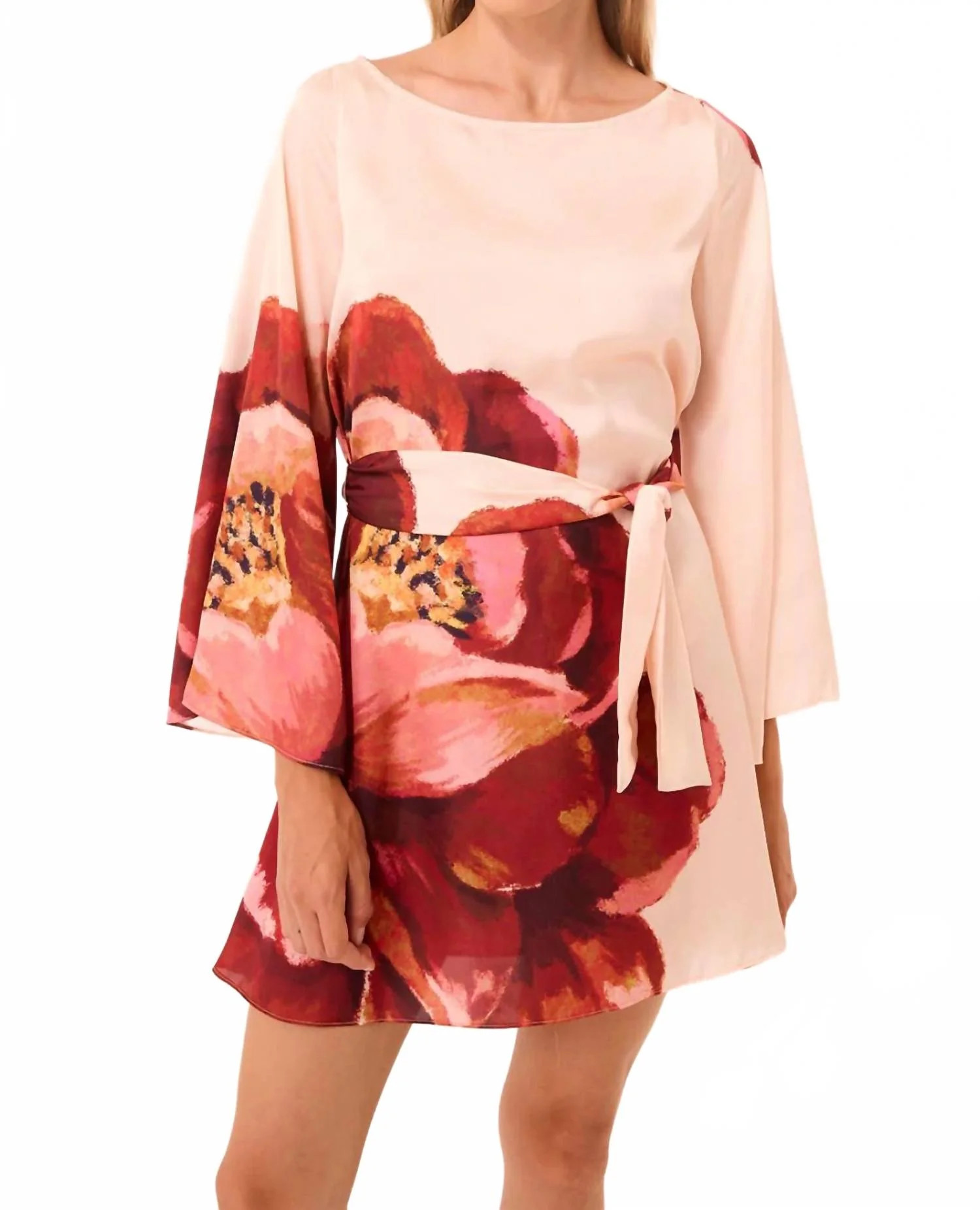 Twiggy Mini Dress In Peony Love | Shop Simon