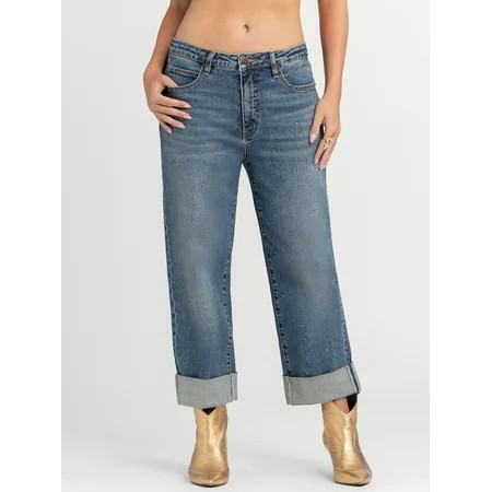 Jessica Simpson Women s and Women s Plus Zinnia Boyfriend Jeans 25 Inseam Sizes 2-24 | Walmart (US)