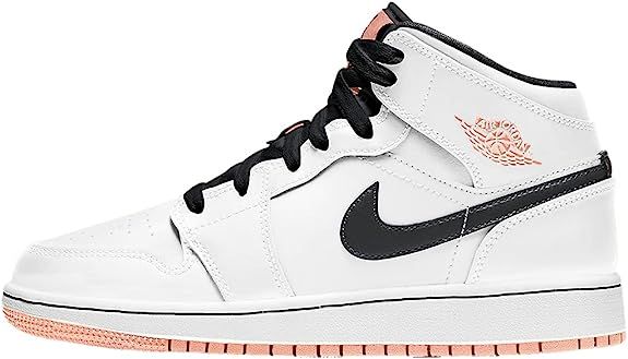 Big Kid's Jordan 1 Mid Igloo White/Tropical Twist-Black (554725 132) - | Amazon (US)