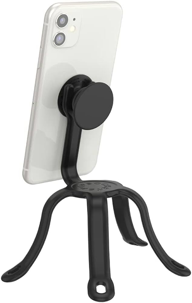 PopSockets: Flexible Phone Mount & Stand, Phone Tripod Mount, Universal Device Mount - Black | Amazon (US)