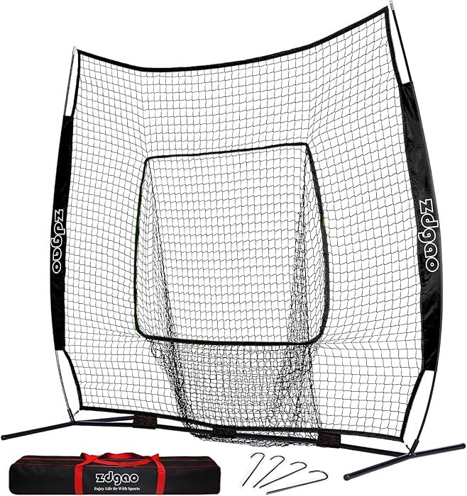 7×7ft Baseball Softball Practice Net- Portable Baseball Net for Batting, Hitting, Pitching Come ... | Amazon (US)