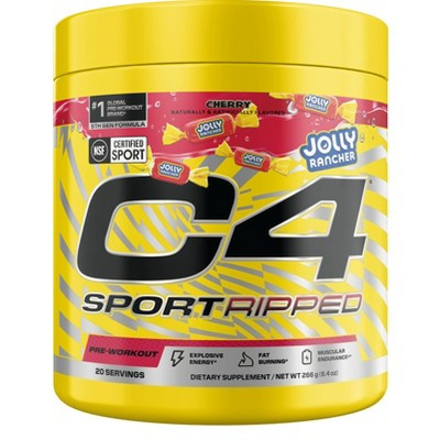 C4 Sport Ripped Pre-Workout Powder - Jolly Rancher Cherry - 20 Servings | Target