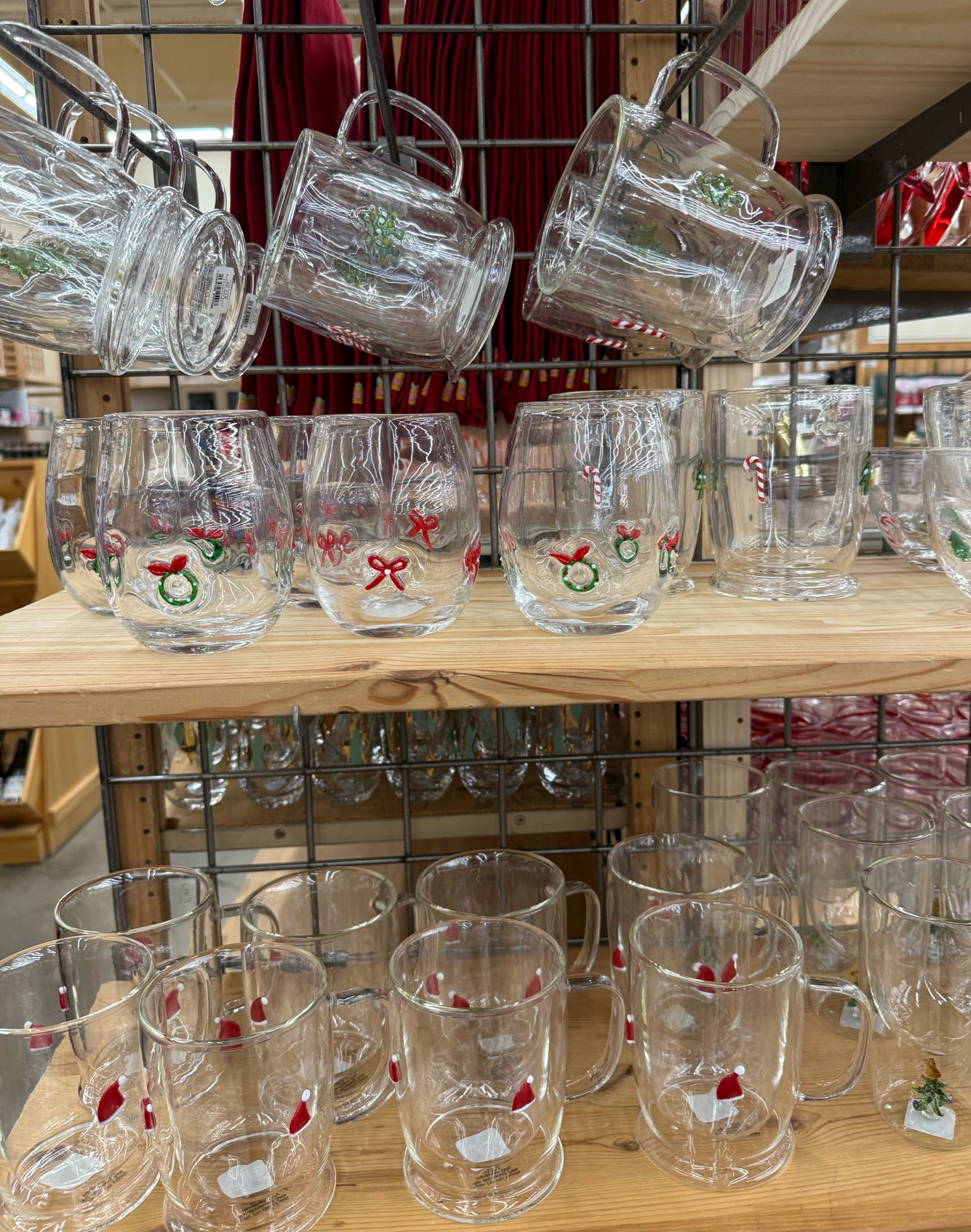 Christmas cups at World market!!

Holiday wine glass
wreath wine glass
bow wine glass
festive mug
holiday mug
holiday cups 
candy cane mugs 

#LTKSeasonal #LTKHome #LTKHoliday
