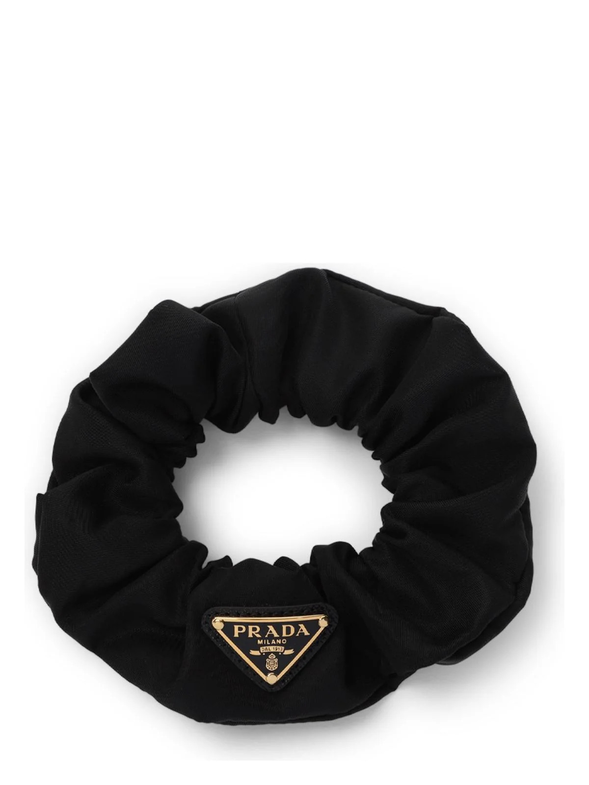 Prada Women's Re-Nylon Scrunchie in Black | Size UNICA | 1IF0152DMI Color F0632 | LOZURI