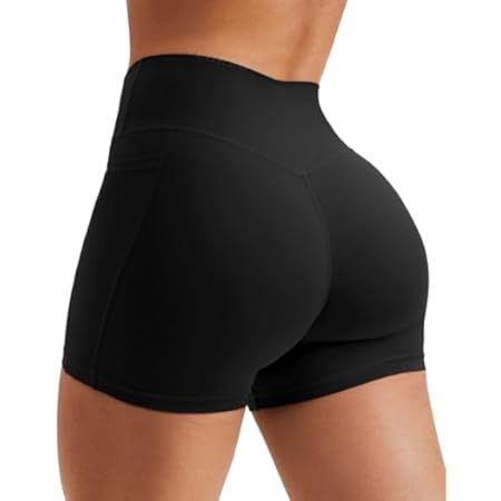 Kamo Fitness Serenity Shorts High Waisted 6" Inseam No Front Seam Thigh Friendly V Booty Seam Wom... | Amazon (US)