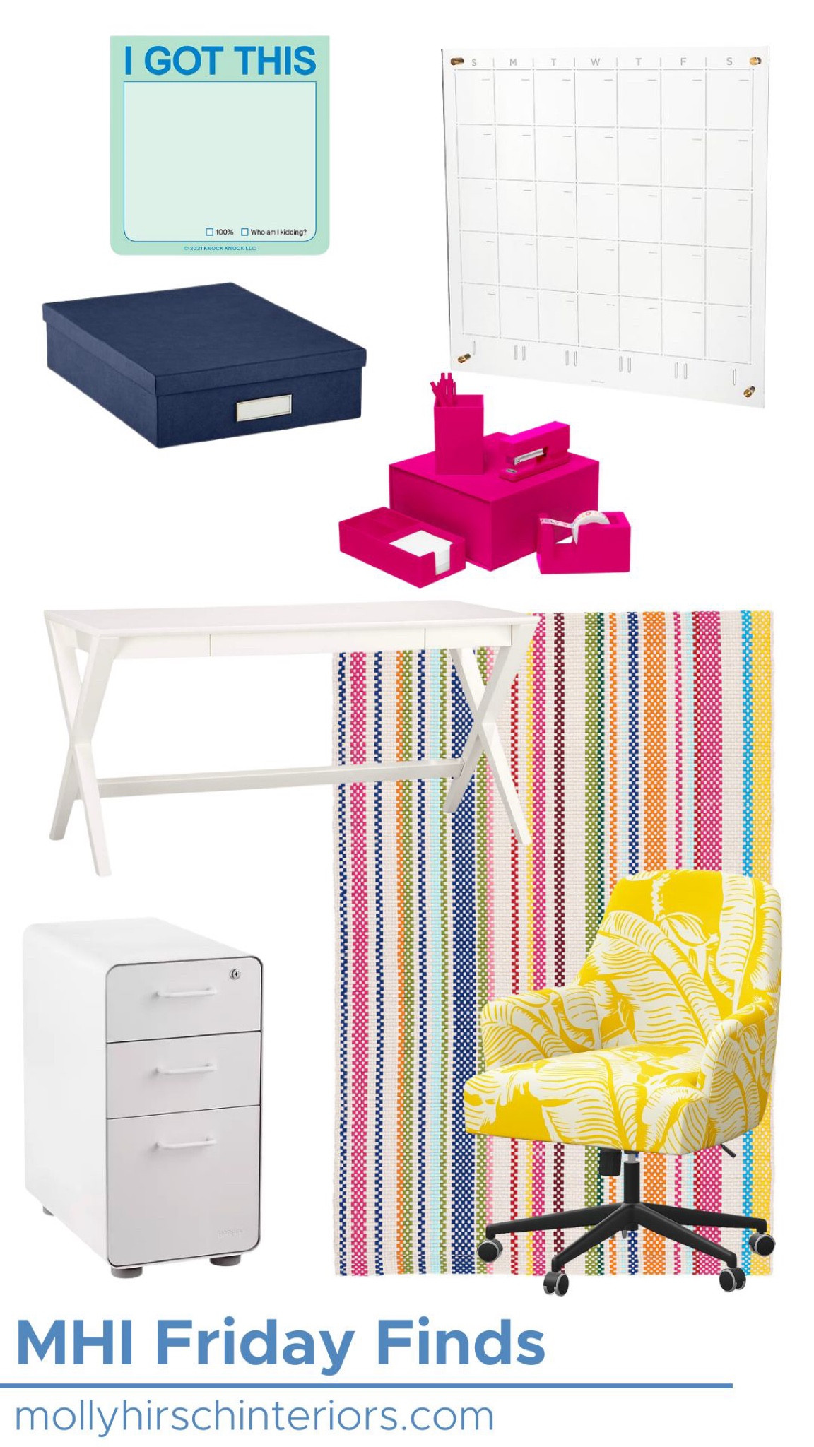 A bright and fun home office  

#LTKhome