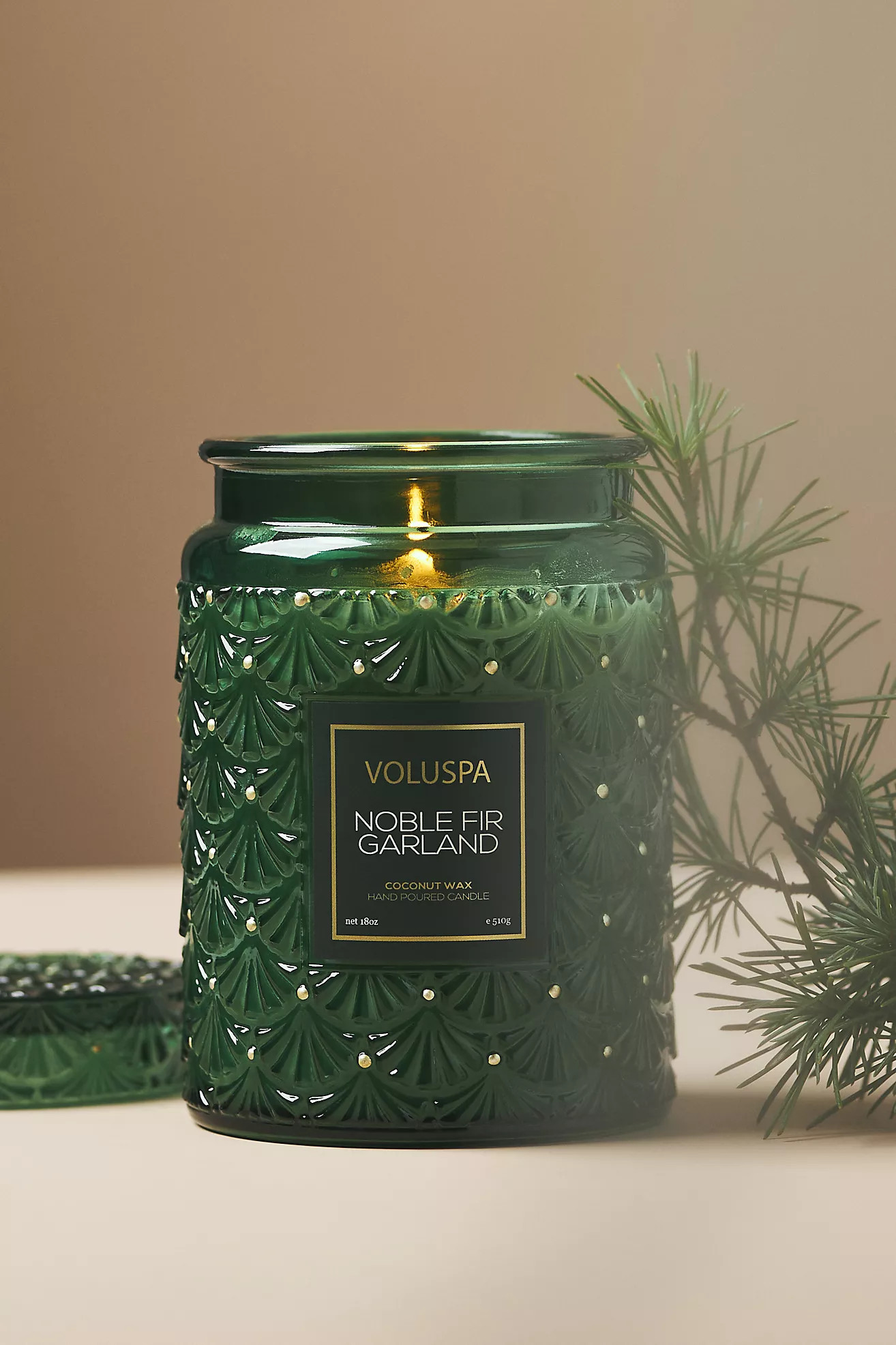 Voluspa Noble Fir Garland Candle | Anthropologie (US)
