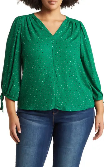 Tie Cuff V-Neck Blouse | Nordstrom Rack