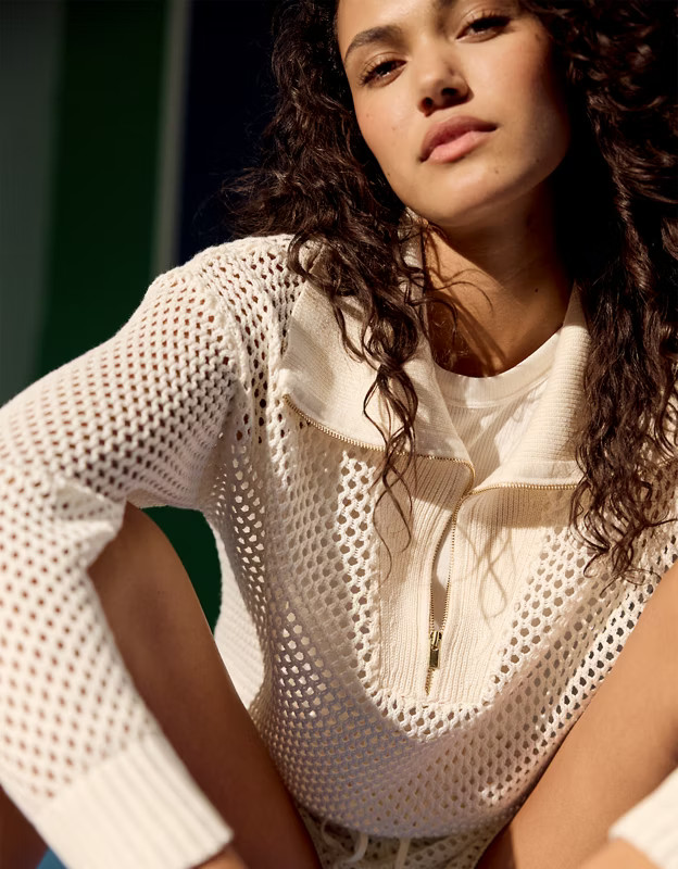 Pickletini Tania Crochet Sweater | Aerie