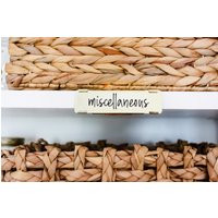 The Container Store Shelf Clip Labels | Custom Vinyl | Etsy (US)