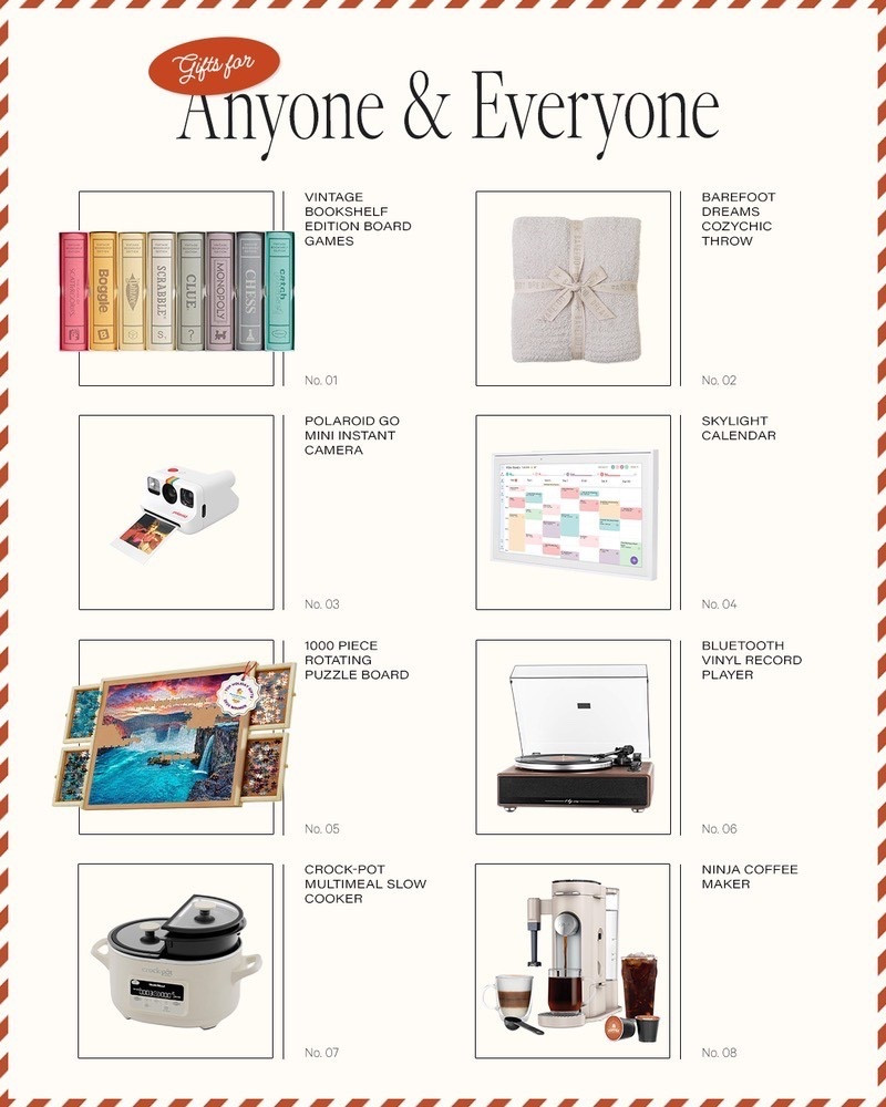 Sharing my favorite items that make life cozy and fun!! #neatlyembellished #giftsforanyone #holiday #giftguide #christmas 