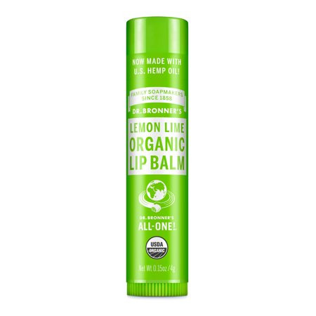 Dr. Bronners Lemon Lime Organic Lip Balm 0.15 Oz Pack of 12 | Walmart (US)