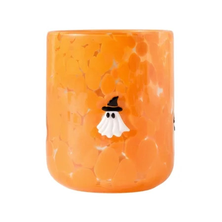 Halloween Icon Juice Glasses 14 Oz Double Old Fashioned Icon Handblown Stemless Wine Glasses Cute Glass Drinking Cups for Halloween Fall Party Supplies | Walmart (US)