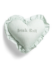 16x16 Embroidered Needlepoint Striped Heart Pillow | Throw Pillows | Marshalls | Marshalls