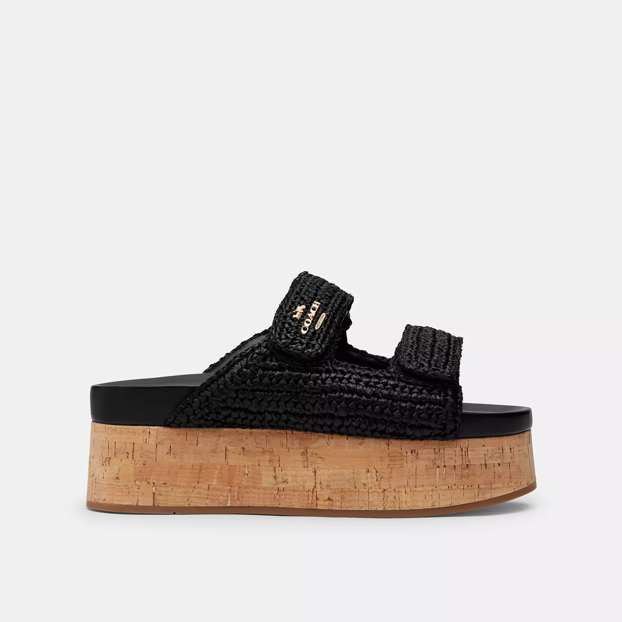 Coach Outlet Two Band Platform Slide | Shop Simon
