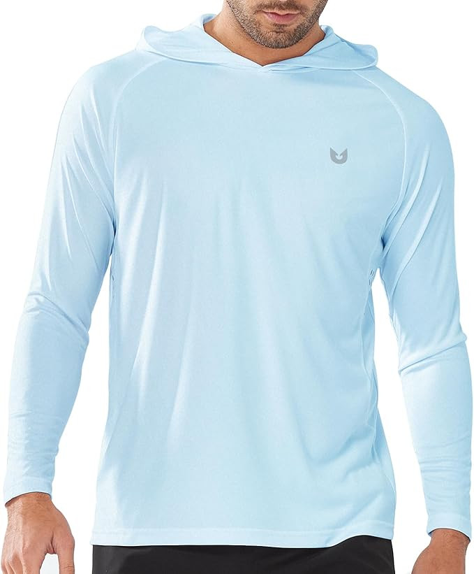 NORTHYARD Men's UPF 50+ Rash Guard Hoodie Long Sleeve Sun Protection Shirt Fishing Swim Beach Hik... | Amazon (US)