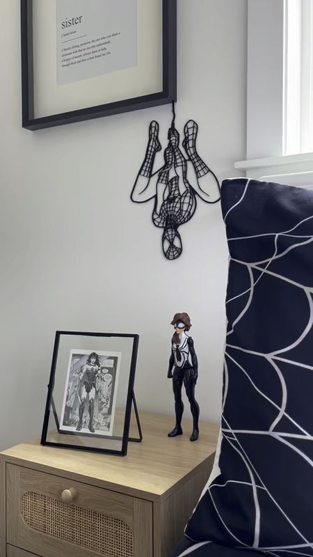 K I D S / just added a black spider-man wall decal from Jade’s birthday to her superhero bedroom above her nightstand & she is going to LOVE it 🕷️🕸️🤌🏻

This one is from @awandco 🤌🏻 use code homeiswheremynicheis for 10% off

I’ve also linked a similar design & the rest of her bedroom decor & furniture 

#LTKkids #LTKhome #LTKcanada