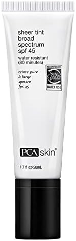Amazon.com: PCA SKIN Sheer Tint Broad Spectrum SPF 45 - Universally-Tinted Water-Resistant Hydrat... | Amazon (US)