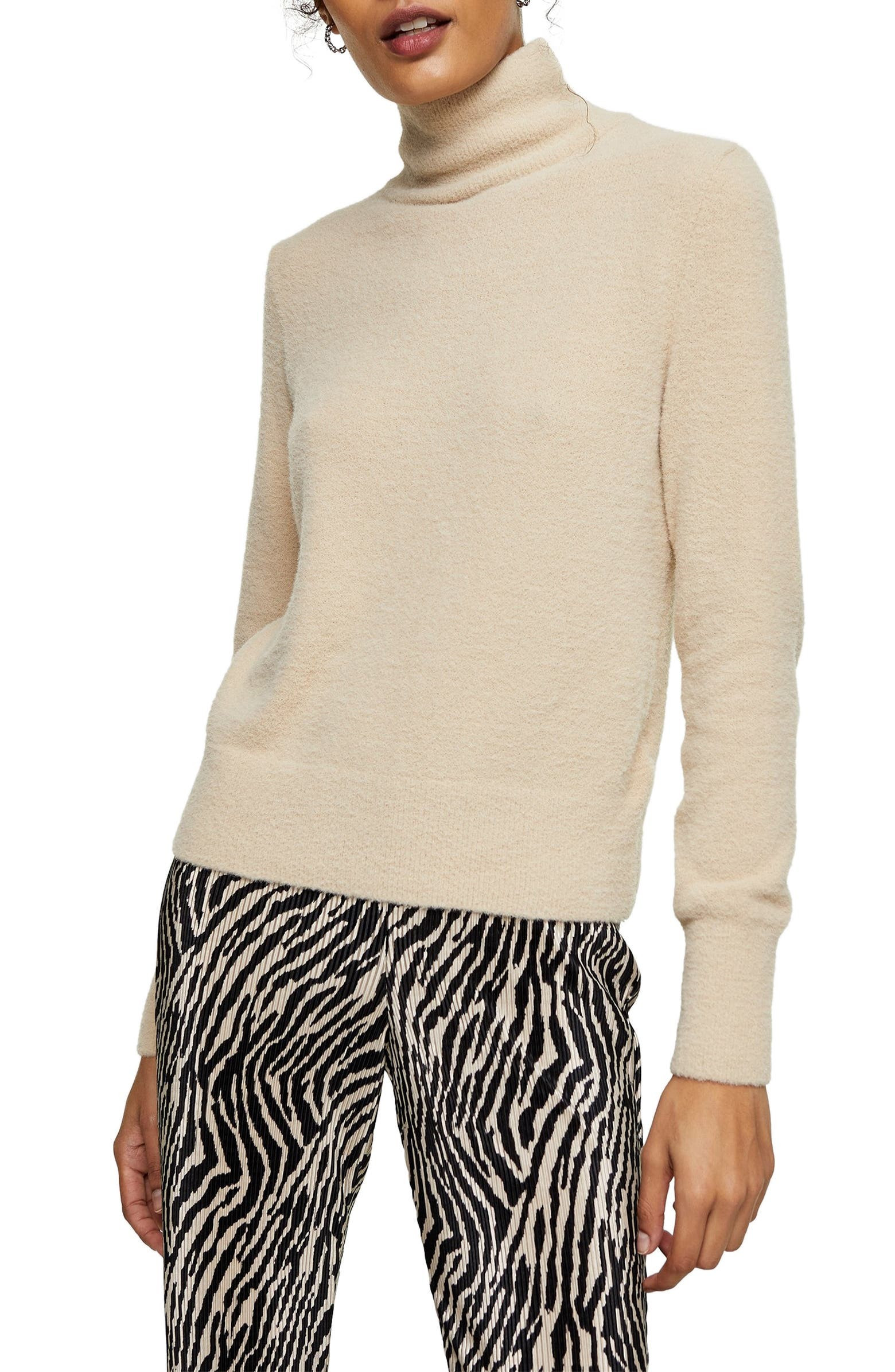 Topshop Bouclé Turtleneck Sweater | Nordstrom | Nordstrom