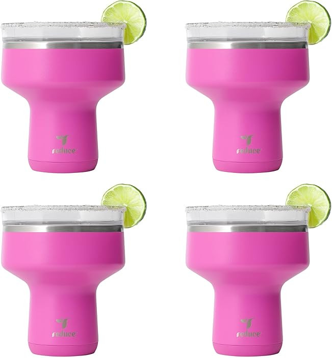 REDUCE Saltini 16oz Cocktail Tumbler - Insulated Margarita Tumbler with Lid-Keeps Drinks Cold for... | Amazon (US)