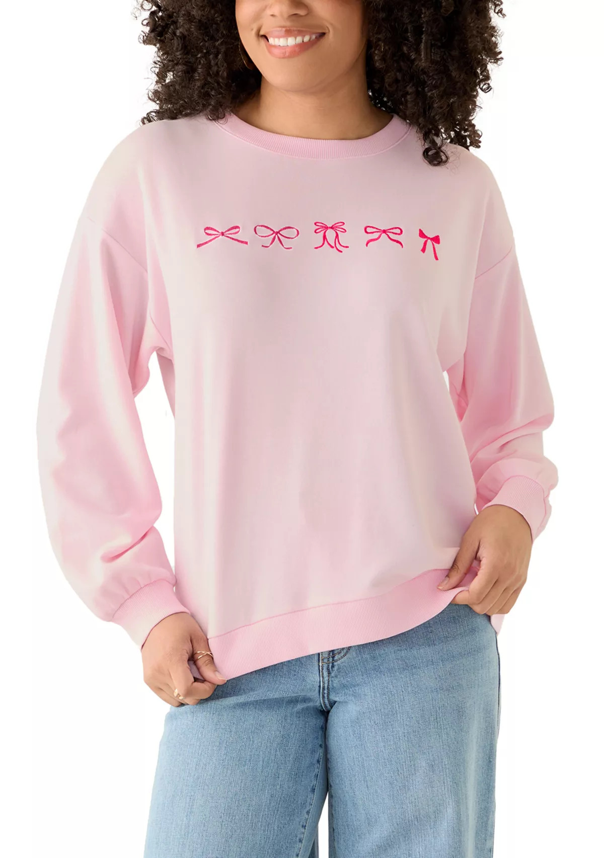 Women's Long Sleeve Graphic Sweater | Belk
