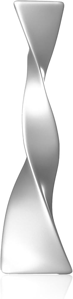Silver Ceramic Vase, 15.94 Inch Decorative Tall Slender Vase, Modern Flower Vase for Centerpiece,... | Amazon (US)