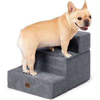 Dog Stairs For Small Dogs 13.5" H, 3-Step Dog Steps For Couch Sofa And Chair, Pet Steps For Small Dogs And Cats, Non-Slip Balanced Dog Indoor Ramp | Wayfair North America