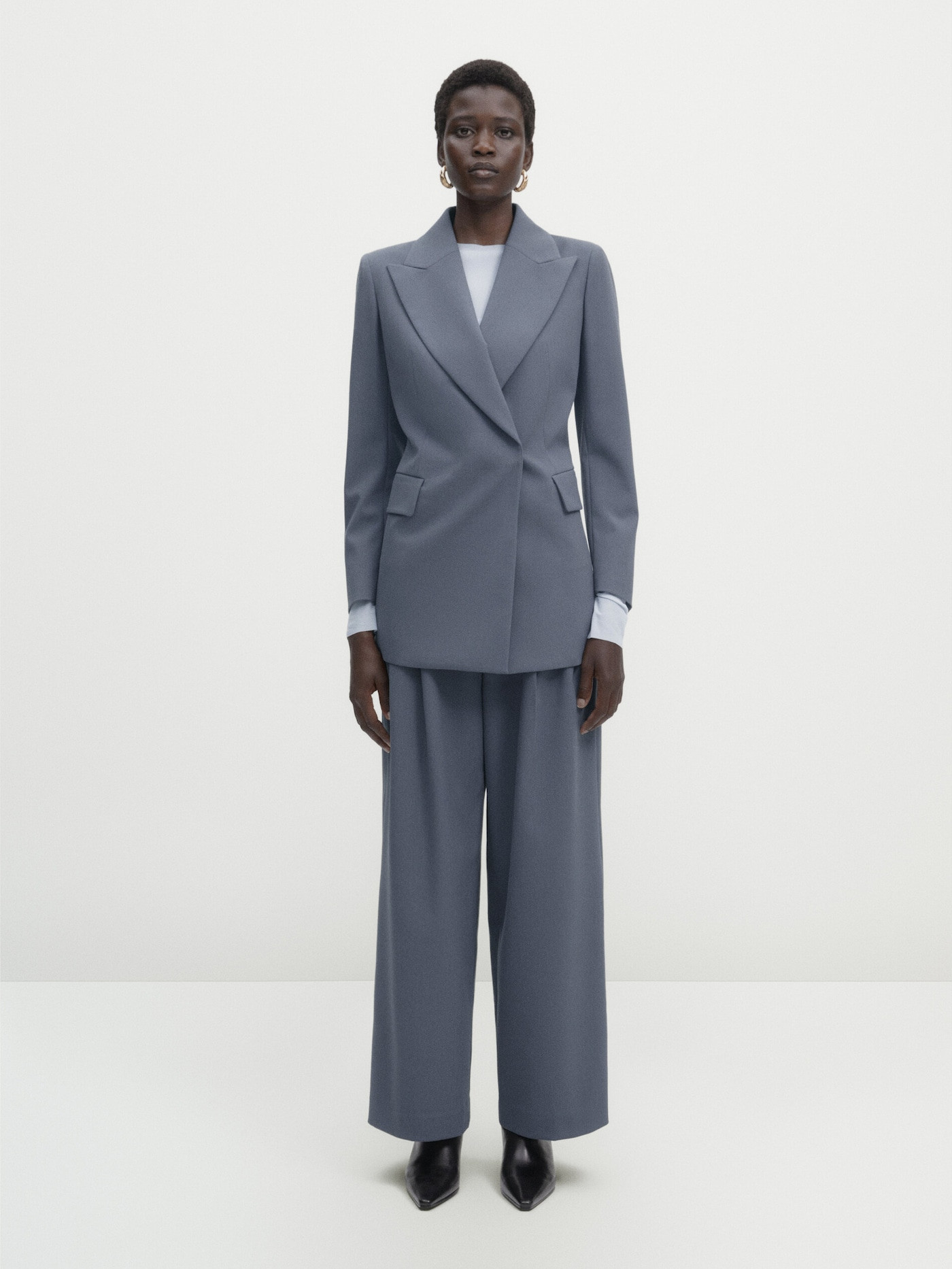 Surplice blazer with one button - Studio | Massimo Dutti US