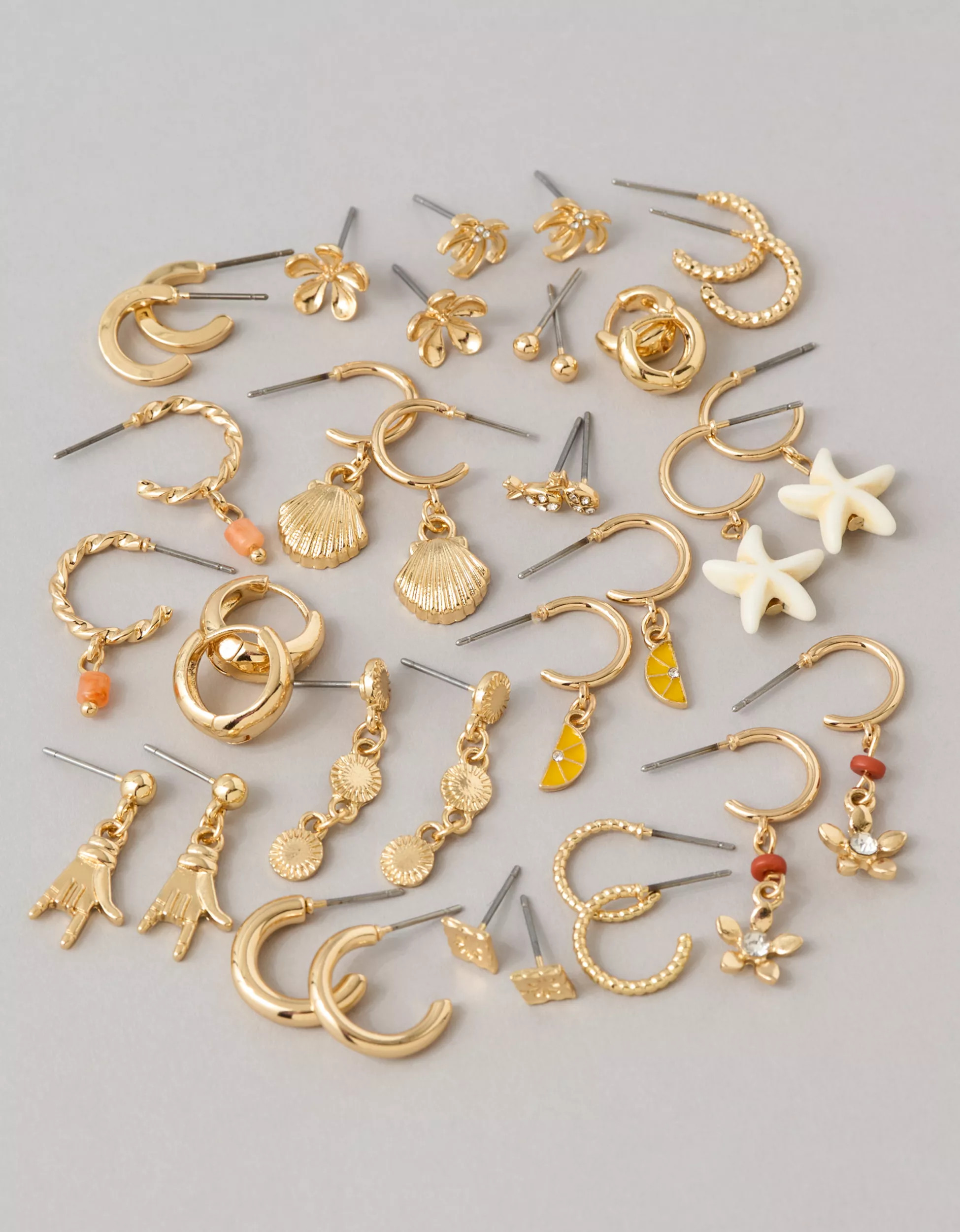AE Nautical Earrings 18-Pack | American Eagle Outfitters (US & CA)