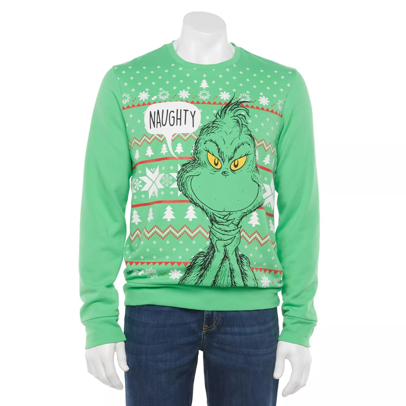 Men's Friends Christmas Central Perk Sweater, Size: Large, Med Green | Kohl's